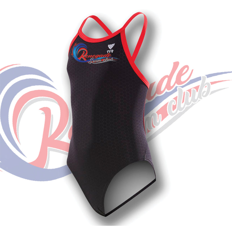 Load image into Gallery viewer, Renegade Girls Suit Black/Red
