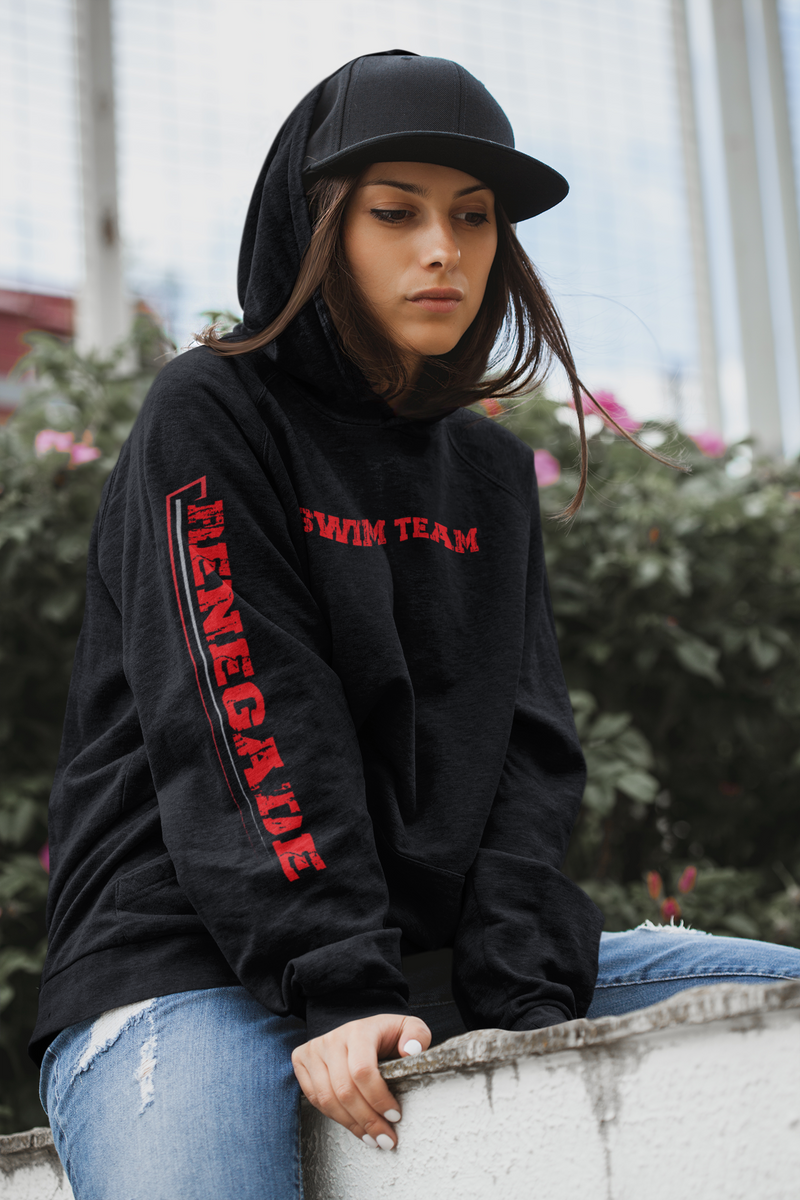 Load image into Gallery viewer, Renegade swim team Hoodie w Sleeve
